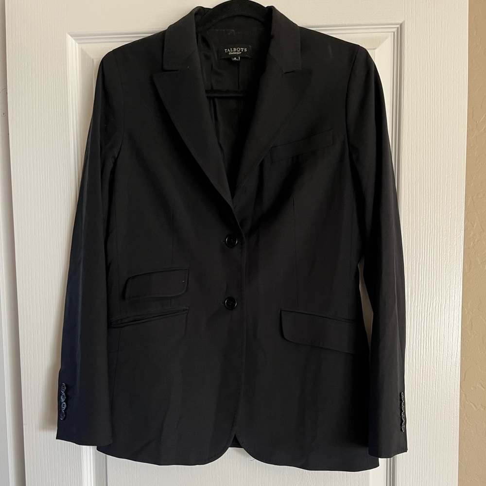 Talbots Contemporary Black Blazer/ Jacket, Women’s 8